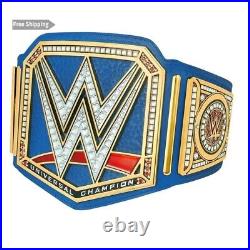 Blue WWE Universal Wrestling Championship Replica Adult Title Belt Blue 2m Brass