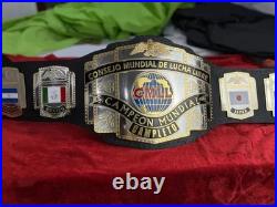 CMLL World Heavyweight Championship Replica Title Belt 4MM Brass Adult Size
