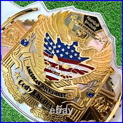 Championship Belt Custom Name American Nightmare Wrestling Champion Title 4mm HD