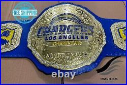 Chargers Los Angeles NFL championship belt 2MM Brass Metal Plates Customize name