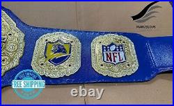 Chargers Los Angeles NFL championship belt 2MM Brass Metal Plates Customize name