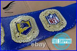 Chargers Los Angeles NFL championship belt 2MM Brass Metal Plates Customize name