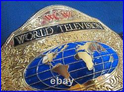 Classic Shields WCW World Television Championship Wrestling Belt HD WWF WWE TV