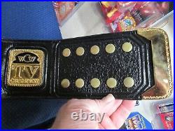 Classic Shields WCW World Television Championship Wrestling Belt HD WWF WWE TV