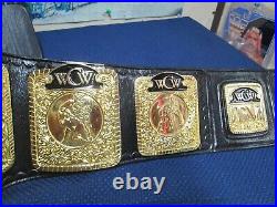 Classic Shields WCW World Television Championship Wrestling Belt HD WWF WWE TV