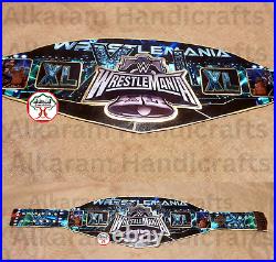Custom Championship Belt WrestleMania Xl Wrestling Title Original Leather Strap