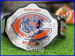 Custom Chicago Bears Championship Belt Adult Size 2MM Brass