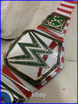 Custom Christmas gift belt, 4mm zinc, real leather strap. Nikal plated. Adult