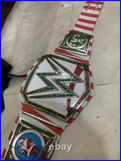 Custom Christmas gift belt, 4mm zinc, real leather strap. Nikal plated. Adult