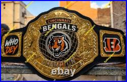 Custom Cincinnati Bengals Championship Belt Replica Title Adult size 2mm Brass