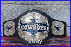Custom Dallas Cowboy's 5 time World Championship Belt Adult Size 2MM Brass