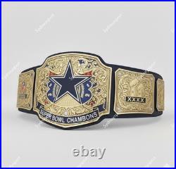 Custom Dallas Cowboy's World Championship Belt Adult Size 2MM Brass