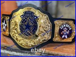 Custom Dallas cowboy team World Championship Belt Adult Size 2MM Brass