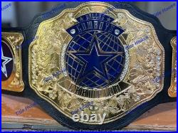 Custom Dallas cowboy team World Championship Belt Adult Size 2MM Brass