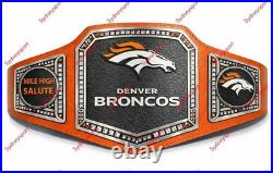 Custom Denver Broncos Championship Belt Replica Title Adult size 2mm Brass