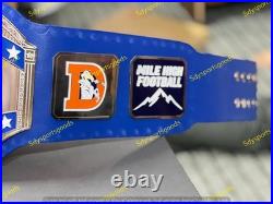 Custom Denver Broncos Championship Wrestling Belt 4mm Brass Adult Size