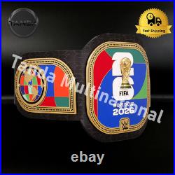 Custom FI, FA World Cup 2026 Legacy Championship Title Belt Wrestling 2mm Brass