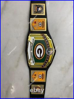 Custom Green Bay Packers Championship Belt Replica Title Adult size 2mm Brass