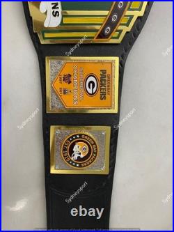 Custom Green Bay Packers Championship Belt Replica Title Adult size 2mm Brass