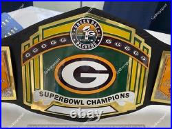 Custom Green Bay Packers Championship Belt Replica Title Adult size 2mm Brass