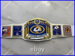 Custom L A Ram Championship Belt Replica Title Adult size 2mm Brass