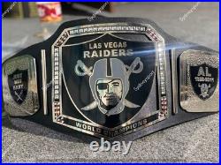 Custom Los Angeles Raiders Championship Title Belt Adult Size 2MM Brass