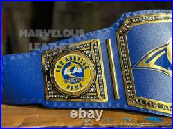 Custom Los Angeles Rams Championship Belt 2mm Brass Plates Adult Size Replica