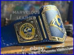 Custom Los Angeles Rams Championship Belt 2mm Brass Plates Adult Size Replica
