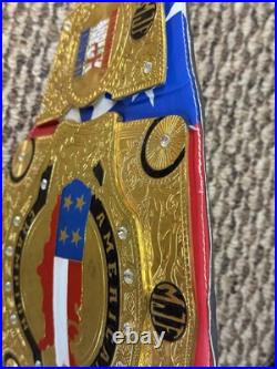 Custom MJF American Championship Belt Adult Size 4mm Zinc plates 2 layer Custom MJF American Championship Belt Adult Size 4mm Zinc plates 2 layer