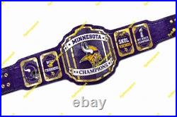 Custom Minnesota Vikings Championship Belt Adult Size 2MM Brass