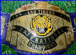 Custom New LSU Tigers Championship Wrestling Brass 2mm Belt