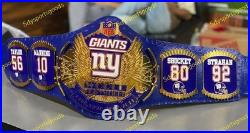 Custom New York Giants Championship Belt Replica Title Adult size 2mm Brass