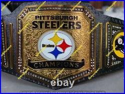 Custom Pittsburgh Steelers Championship Belt Adult Size 2MM Brass