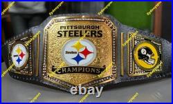 Custom Pittsburgh Steelers Championship Belt Adult Size 2MM Brass