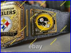 Custom Pittsburgh Steelers Championship Belt Adult Size 2MM Brass