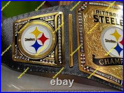 Custom Pittsburgh Steelers Championship Belt Adult Size 2MM Brass