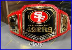 Custom San Francisco 49ers Championship Belt Title Adult size 2mm Brass
