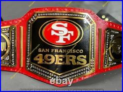 Custom San Francisco 49ers Championship Belt Title Adult size 2mm Brass