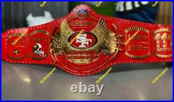 Custom San Francisco 49ers Wrestling Adult Size Championship Belt 2MM Brass