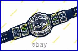 Custom Seattle Seahawks Championship Belt Adult Size 2MM Brass