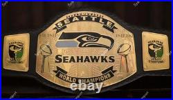 Custom Seattle Seahawks Championship Belt Replica Title Adult size 2mm Brass
