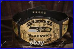 Custom Seattle Seahawks Championship Belt Replica Title Adult size 2mm Brass