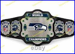 Custom Seattle Seahawks Championship Title Belt Adult Size 2MM Brass