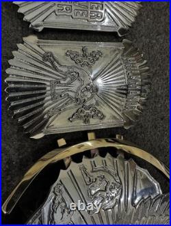 Custom Tribute Hulk Hogan championship belt 4mm zinc 24kt gold floopy leather