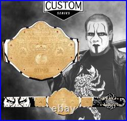 Custom Tribute To Sting Big Gold World Heavyweight Wrestling Championship Belt