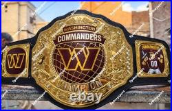 Custom Washington Commander Championship Belt Replica Title Adult size 2mm Brass