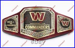 Custom Washington Commander Championship Belt Replica Title Adult size 2mm Brass