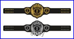 Custom Wrestling Championship Belt Personalized Name & Logo, 4mm/2mm, Gold/Nikal