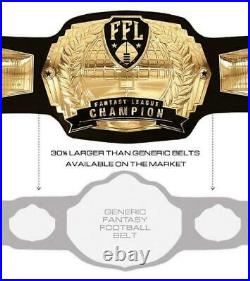 Customizable Fantasy Football Championship Belt Gold