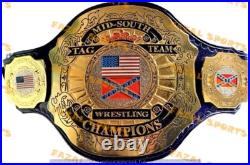 Customized Mid South Tag Team World Heavyweight Wrestling Championship belt 2mm Customized Mid South Tag Team World Heavyweight Wrestling Championship belt 2mm